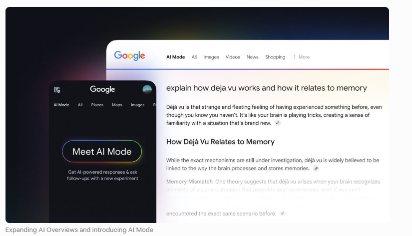 图4:AI Mode 实际回答示例(类似桌面体验)